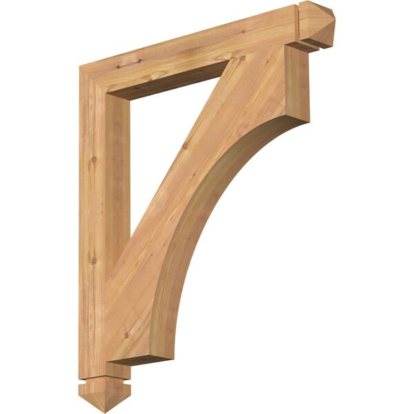 Ekena Millwork Westlake Arts & Crafts Smooth Bracket, Western Red Cedar, 3 1/2"W x 30"D x 34"H BKT04X30X34WTL03SWR - main